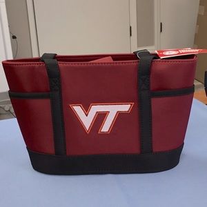 Virginia Tech Handbag Purse Red Embroidered New